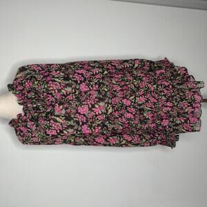NWOT Misa Women's Black Floral Dress Size Small